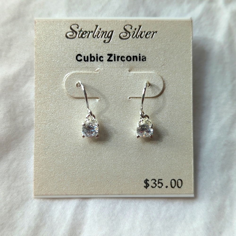 Sterling Silver Cubic Zirconia Earrings